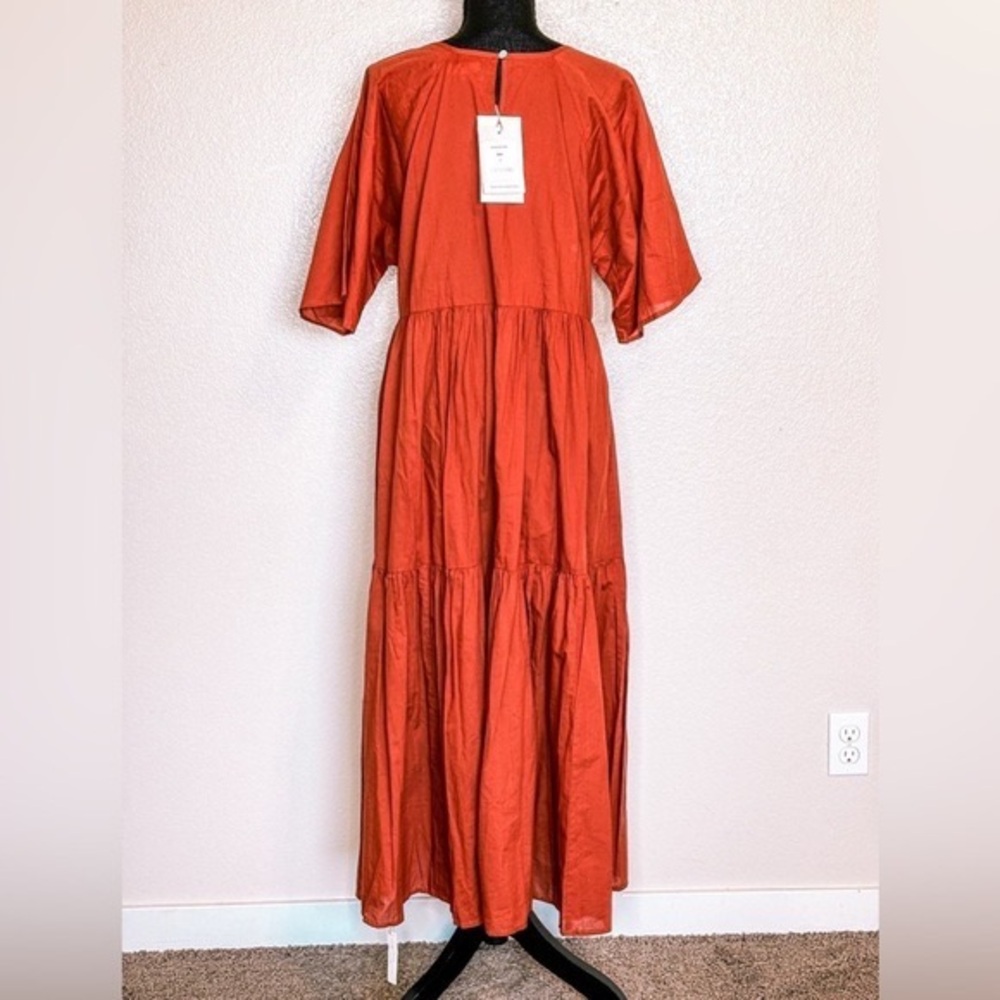 Christy‎ Dawn The Theo Rust Midi Prairiecore Dress Size M